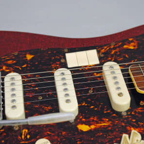 Norma EG-470 Electric Guitar Vintage 1960's Japan Red Sparkle Finish Professionally Set Up! image 5