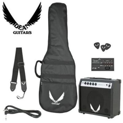 Dean Edge 09 Bass Guitar, Bass Amp, Gig Bag, Tuner, Cord, Strap, and Picks image 3