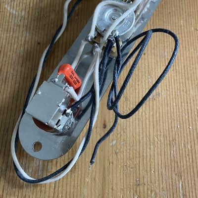 Fender Telecaster Wiring Harness Upgrade 250k CTS Pots .022 Orange Drop Cap Oak Grigsby Switch PUSH/PULL Series/Parallel image 3