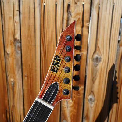 ESP USA M-I NTB TOM - Solar Flare 6-String Electric Guitar w/ Tolex Case (2023) image 8