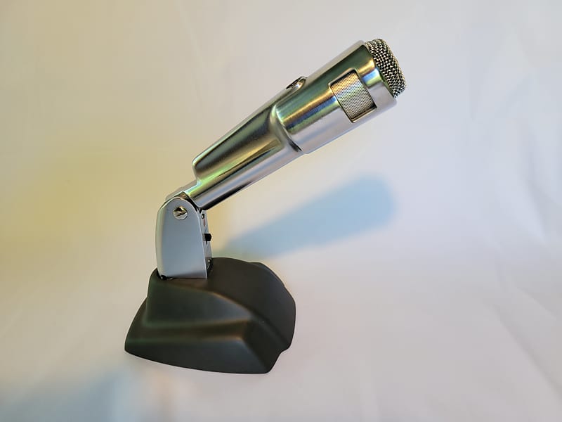 EV 664 Microphone mid 60s Satin Chrome and EV 418 Desk Stand Reverb