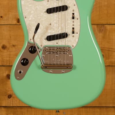 Fender Japan Traditional 60's Mustang Surf Green Left Handed | Reverb