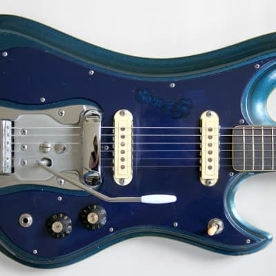 1967 Guyatone LG-350T Sharp 5 stratocaster - Blue image 1