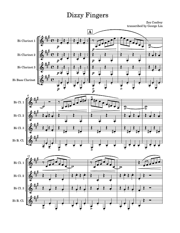 simple gifts Sheet music for Clarinet bass (Solo)