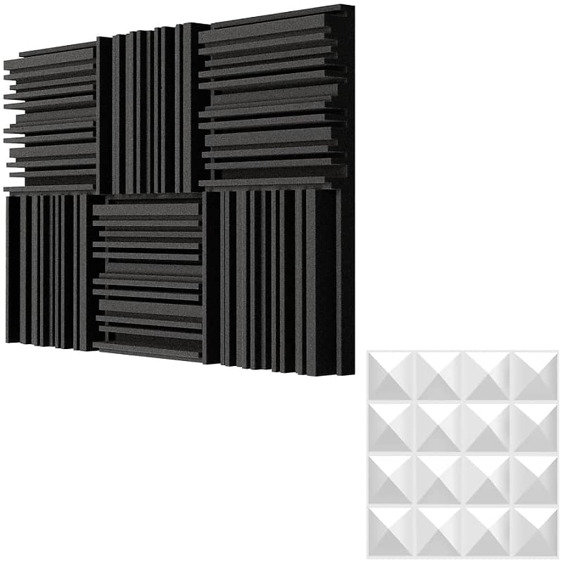 Thick Acoustic Foam Panels & Acoustic Sound Diffuser Panel Reverb
