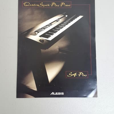 Alesis QuadraSynth Plus Piano / S4 Plus Keyboard/Module - Original Brochure