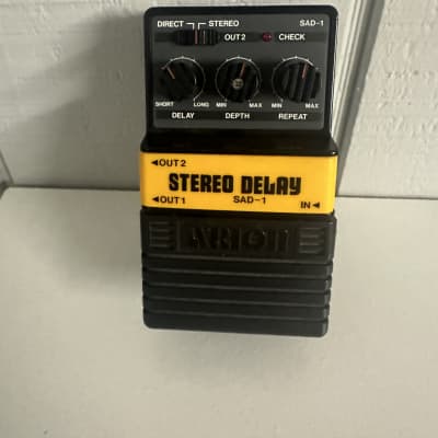 Arion SAD-1 Stereo Delay 1980s - Yellow image 1