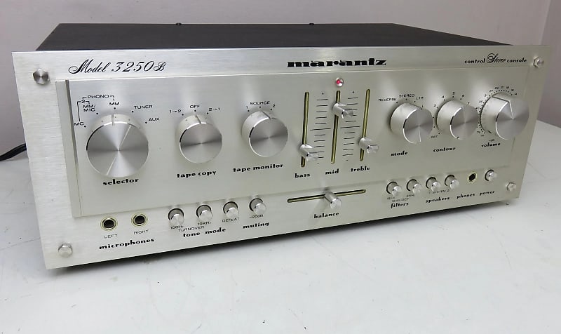 MARANTZ 3250B PREAMP WORKS PERFECT SERVICED FULLY RECAPPED + LED&#039;s  			