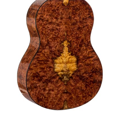 Luthier Concert Modern Classical Guitar Turkowiak Double Top Cedar Mammoth Amber Offset Soundhole image 4