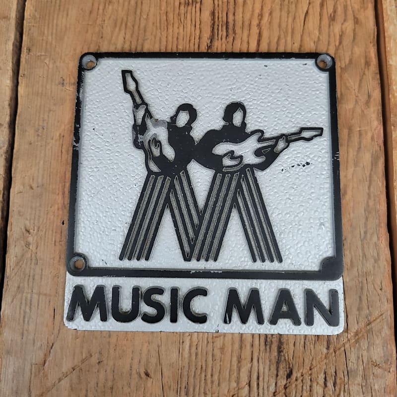 Music Man Amp Logo Plate 1970s Reverb