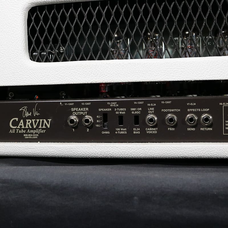 Carvin Legacy Model VL100 Steve Vai Signature 2-Channel 100-Watt Guitar Amp  Head