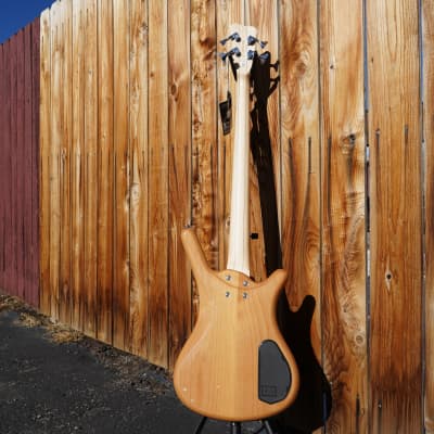 Warwick Rockbass Corvette - Premium Natural Left-Handed 4-String Electric Bass w/ Gig Bag (2022) image 3