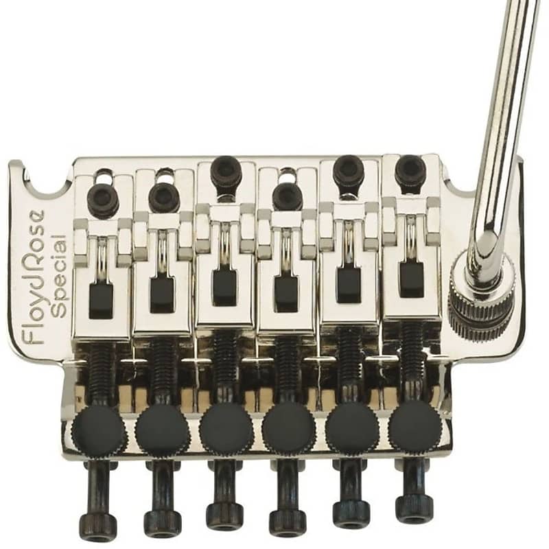  Floyd Rose Original Series Tremolo Bridge w/ R3 Nut Black  Nickel : Musical Instruments