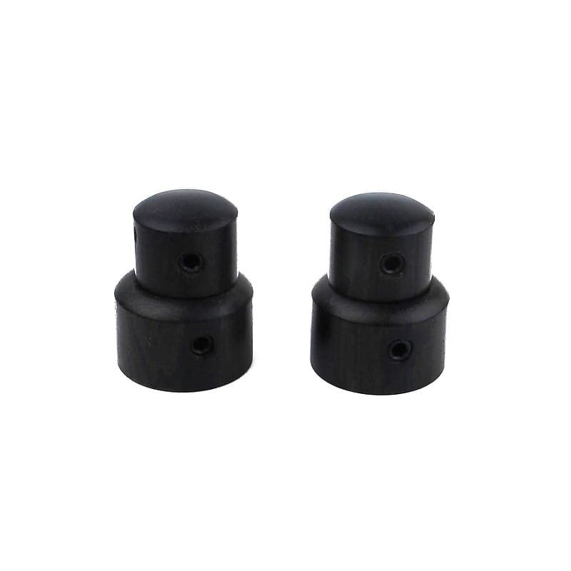 2Pcs Ebony Concentric Stacked Knobs, Dual Dome Control Knobs, | Reverb