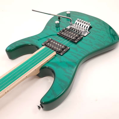 Hadean EG-628 CGR Green Fretless Electric Guitar image 6