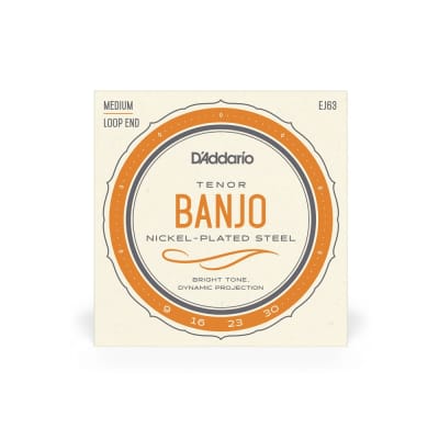 D'Addario EJ63 Tenor Banjo Strings, Nickel, 9-30 image 1