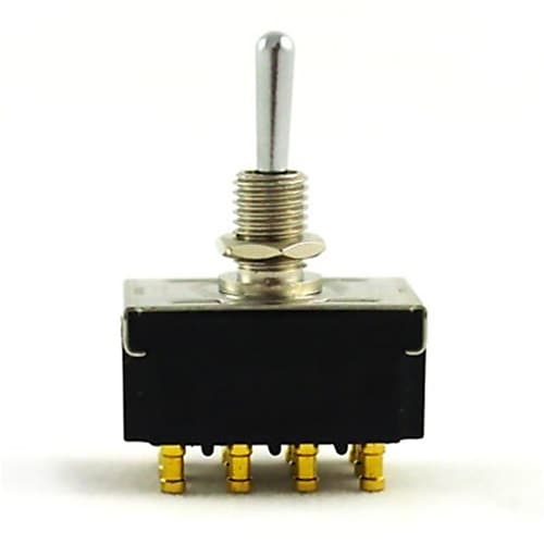 4-Pole Mini Toggle Switch, On-On-On, 12 Terminals | Reverb