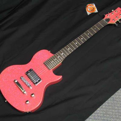 Luna Aurora short-scale electric guitar Pink Sparkle NEW Childrens/Travel - NIB image 1