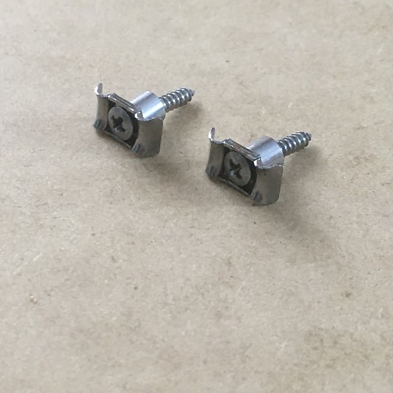 Two Custom Strat Tele String Blocky Retainers Guide Chrome Relic Electric Guitar image 1