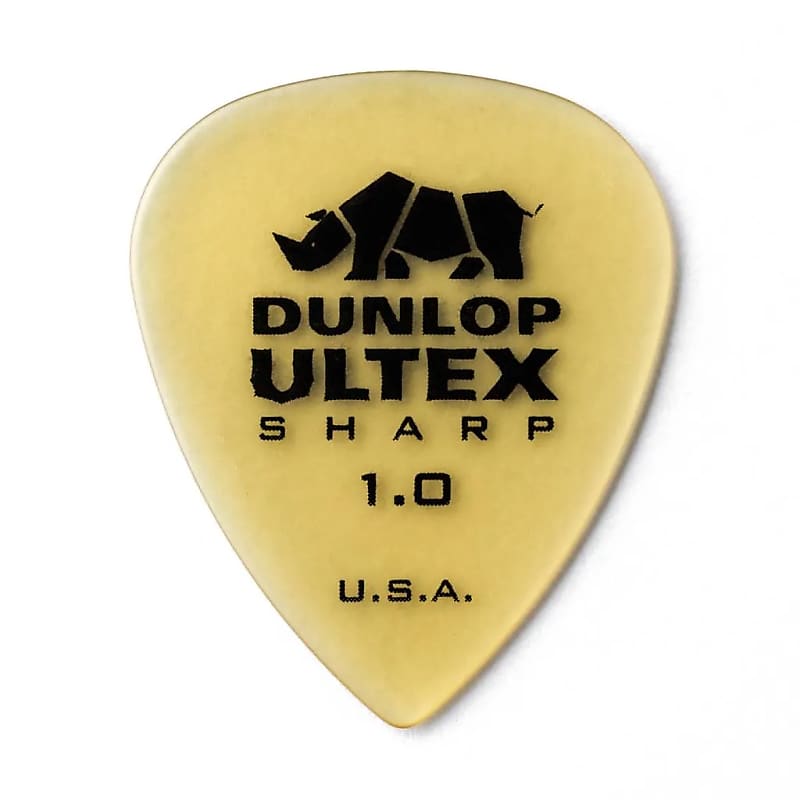 Dunlop 433P10 Ultex Sharp 1.0mm Guitar Picks (6-Pack) image 1