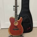 Fender American Acoustasonic Telecaster Acoustic Electric Guitar - Crimson Red