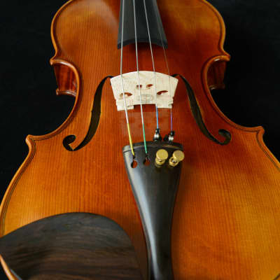 Rare 4/4 Violin Beautiful Flame Maple Back Outstanding Sound Guarneri Violin image 12
