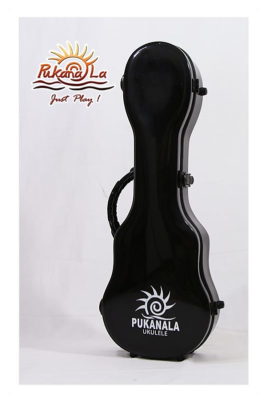 PukanaLa Model FGSBK BLACK Soprano Ukulele Fiberglass Reverb