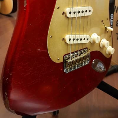 Fender Custom Shop Limited Edition Stratocaster Roasted "Big Head" Relic Aged Candy Apple Red image 14