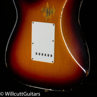 Fender Custom Shop "The 63" 1963 Stratocaster Relic 3-Tone Sunburst 57 V-R122052-7.75 lbs image 2