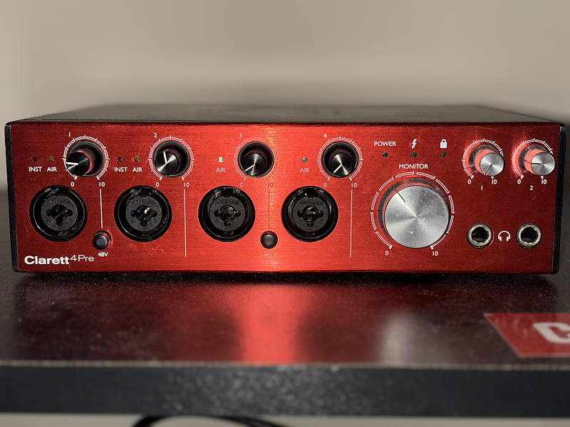 Focusrite Clarett 4Pre Thunderbolt Audio Interface | Reverb