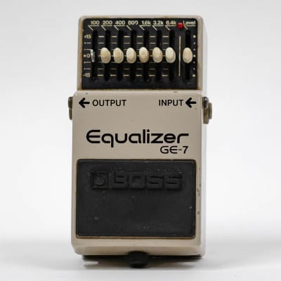 1986 Boss GE-7 Graphic Equalizer EQ Guitar Effect Pedal - Made In Japan - Black Label for sale