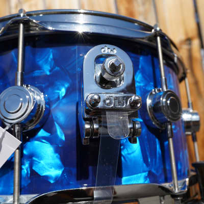DW USA Collectors Series - Blue Moonstone 6.5 x 13" Pure Maple Snare Drum (2023) image 6
