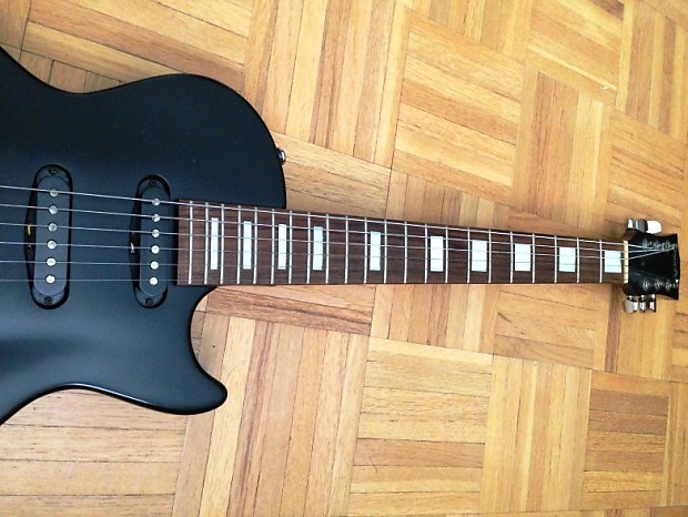 1994 ESP Grassroots Gothic Les Paul Strat Guitar Matte Black