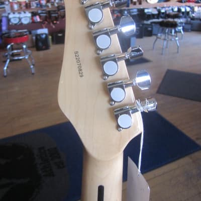 Jay Turser JT-300M-BK-M 300M Series Maple Neck Double Cutaway Electric Guitar Black/White image 6