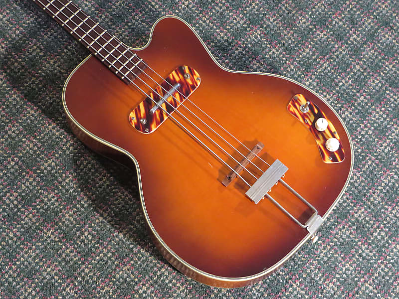 1950s Kay K162 Hollowbody Bass! w/hardshell case image 1