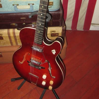~1964 Airline Rocket H54 double pickup Red Sunburst image 2