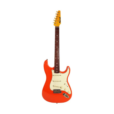 Macmull S Classic Electric Guitar, Fiesta Red image 2