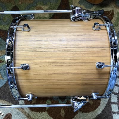 Ludwig Signet 105 GigaBeat 3-Piece 12 / 14 / 20" Drum Shells Pack Natural Teak 3pc image 8