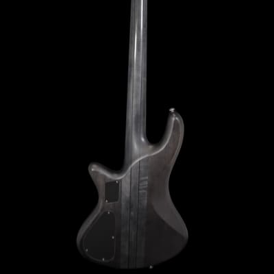 Schecter Diamond Series Stiletto Studio 4 Bass Guitar 2016 See-Thru Black Satin w/ Hard Case image 3