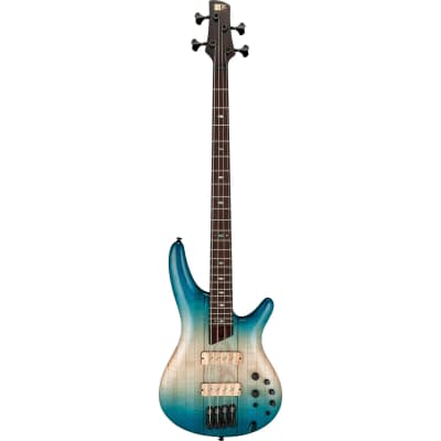 Ibanez 2021 SR4CMLTD Premium 4-String Bass Guitar - Caribbean Islet Low Gloss - Demo, Open Box for sale
