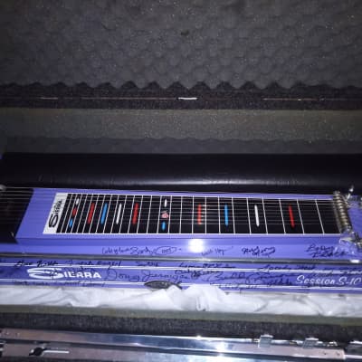 Sierra Session S-10 Pedal Steel Guitar  Signed By EVERYONE  1990s Blue/Purple image 2