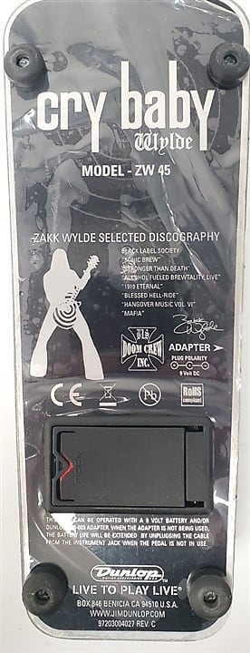 Dunlop ZW45 Zakk Wylde Signature Cry Baby Wah | Reverb Canada