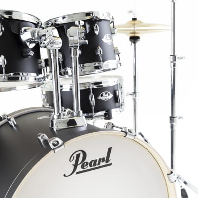 Pearl Export 5-Piece 22" Fusion Drum Kit with Hardware and Sabian Cymbal Pack - High Voltage Blue image 5