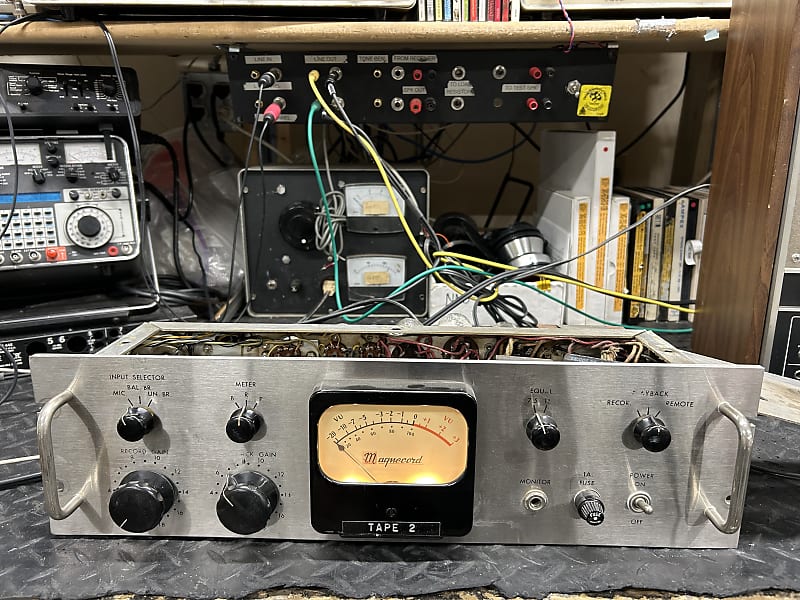 Magnecord M-80 Mono tube preamplifier. 1950s.