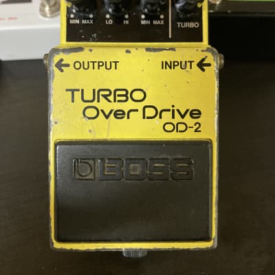 Boss OD-2 [Turbo Over Drive] Made in Japan Vintage (Black