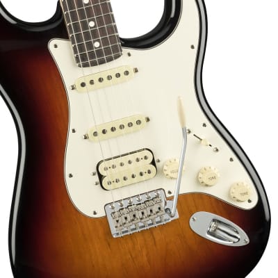 Fender American Performer Stratocaster HSS Electric Guitar Rosewood FB, 3-Color Sunburst image 4