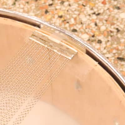Stewart 5.5x14" Snare Drum Red Sparkle Vintage 1970's MIJ image 16