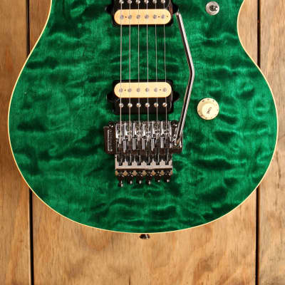 Ernie Ball Music Man EVH Van Halen Signature Green Quilted USED!! image 2