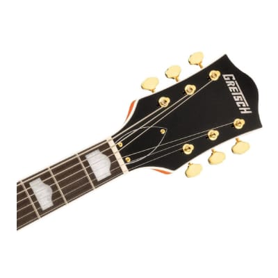 Gretsch G5422TG Electromatic Classic Hollow Body Double-Cut 6-String Electric Guitar with 12-Inch-Radius Laurel Fingerboard, Bigsby and Gold Hardware (Right-Handed, Orange Stain) image 6