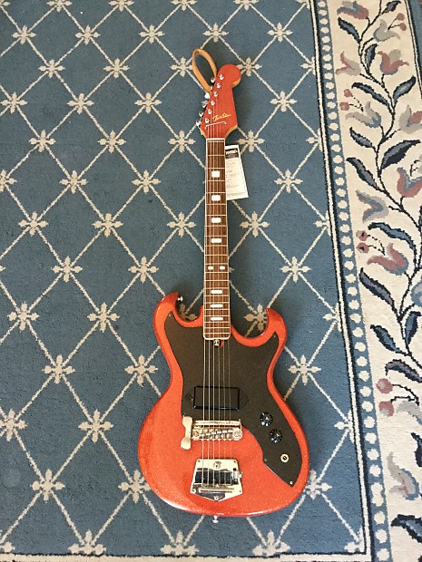 Telestar Electric Guitar 1960's Red Sparkle image 1